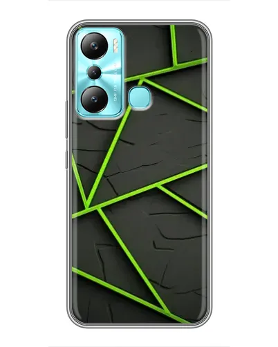 Чехол для Infinix Hot 20i (X665E) с картинкой «Зеленые геометрические линии» Чехол для Infinix Hot 20i (X665E) с картинкой «Зеленые геометрические линии»