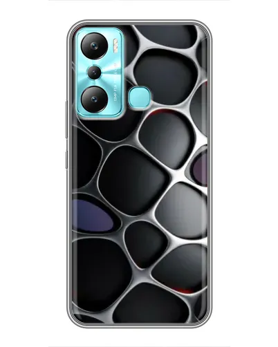 Чехол для Infinix Hot 20i (X665E) с картинкой «Объемная темная решетка» Чехол для Infinix Hot 20i (X665E) с картинкой «Объемная темная решетка»