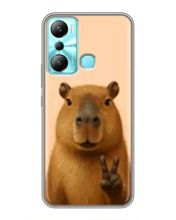 Чохол для Infinix Hot 20i (X665E) з картинкою «Капібара вікторія» Чохол для Infinix Hot 20i (X665E) з картинкою «Капібара вікторія»