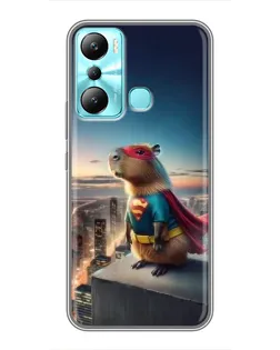 Чохол для Infinix Hot 20i (X665E) з картинкою «Капі-мен супергерой» Чохол для Infinix Hot 20i (X665E) з картинкою «Капі-мен супергерой»