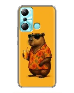Чохол для Infinix Hot 20i (X665E) з картинкою «Капібара на відпочинку» Чохол для Infinix Hot 20i (X665E) з картинкою «Капібара на відпочинку»