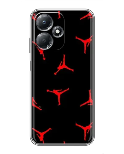 Чехол для Infinix Hot 30 Play с картинкой «Jordan Red Pattern»