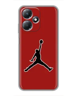 Чехол для Infinix Hot 30 Play с картинкой «Jordan Red Back»