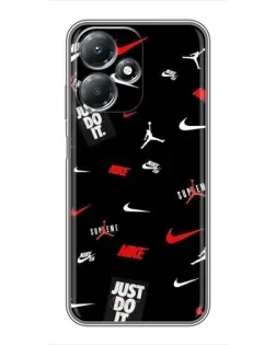 Чехол для Infinix Hot 30 Play с картинкой «Nike Mix Pattern»