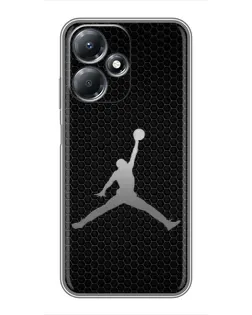 Чехол для Infinix Hot 30 Play с картинкой «Jordan Dark Carbon»