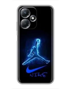 Чехол для Infinix Hot 30 Play с картинкой «Jordan Neon Blue»