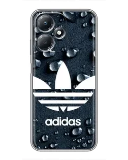 Чехол для Infinix Hot 30 Play с картинкой «Adidas Trefoil Blue»