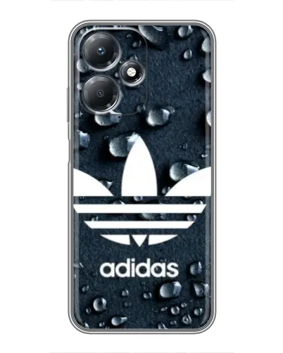 Чехол для Infinix Hot 30 Play с картинкой «Adidas Trefoil Blue»