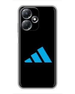 Чехол для Infinix Hot 30 Play с картинкой «Adidas Cyan Logo»