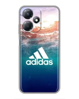 Чехол для Infinix Hot 30 Play с картинкой «Океанская глубина адидас»