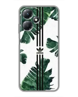 Чехол для Infinix Hot 30 Play с картинкой «Пальмовые листья адидас»