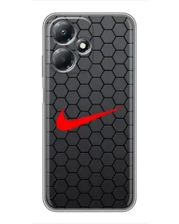 Чехол для Infinix Hot 30 Play с картинкой «Nike — карбоновая сетка» Чехол для Infinix Hot 30 Play с картинкой «Nike — карбоновая сетка»