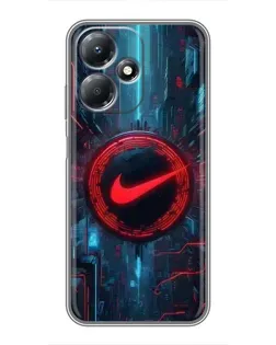 Чехол для Infinix Hot 30 Play с картинкой «Техногенный стиль Nike» Чехол для Infinix Hot 30 Play с картинкой «Техногенный стиль Nike»
