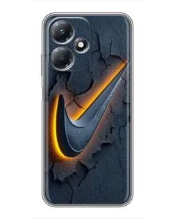 Чехол для Infinix Hot 30 Play с картинкой «Объемный логотип Найк» Чехол для Infinix Hot 30 Play с картинкой «Объемный логотип Найк»
