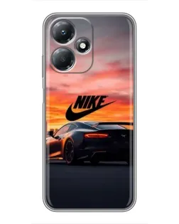 Чехол для Infinix Hot 30 Play с картинкой «Nike и суперкар» Чехол для Infinix Hot 30 Play с картинкой «Nike и суперкар»