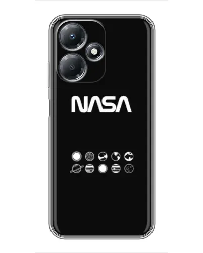 Чехол для Infinix Hot 30 Play с картинкой «NASA — технический принт»