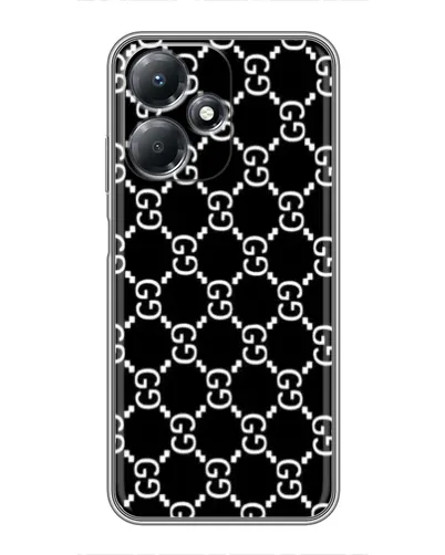 Чехол для Infinix Hot 30 Play с картинкой «Gucci — сетчатый паттерн»