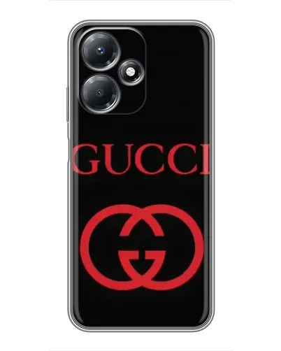 Чехол для Infinix Hot 30 Play с картинкой «Gucci — красный логотип»