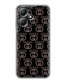 Чехол для Infinix Hot 30 Play с картинкой «Классическая монограмма Gucci»