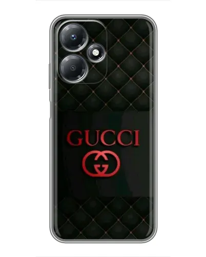 Чехол для Infinix Hot 30 Play с картинкой «Gucci — стеганый черный»