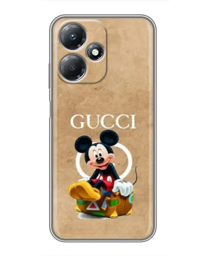 Чехол для Infinix Hot 30 Play с картинкой «Микки Маус Gucci — крафт»