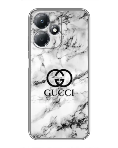 Чехол для Infinix Hot 30 Play с картинкой «Gucci — мраморный шик»