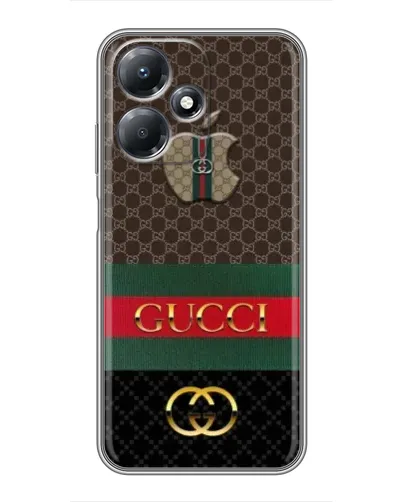 Чехол для Infinix Hot 30 Play с картинкой «Gucci — брендированный десерт»