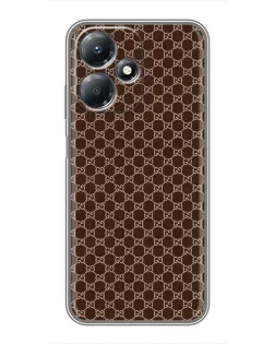 Чехол для Infinix Hot 30 Play с картинкой «Gucci — шоколадная сетка»