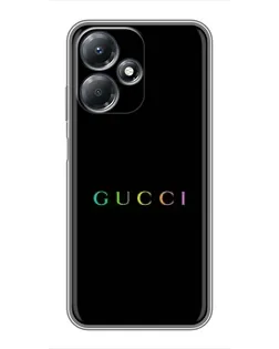 Чехол для Infinix Hot 30 Play с картинкой «Gucci — неоновый минимализм»