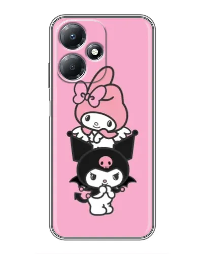 Чехол для Infinix Hot 30 Play с картинкой «My Melody и Kuromi» Чехол для Infinix Hot 30 Play с картинкой «My Melody и Kuromi»