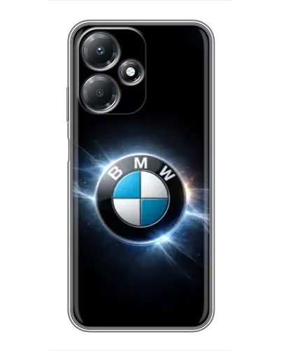 Чехол для Infinix Hot 30 Play с картинкой «BMW — неоновое сияние»