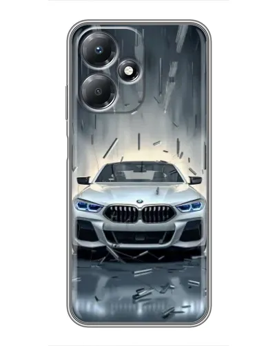 Чехол для Infinix Hot 30 Play с картинкой «BMW в свете фар»