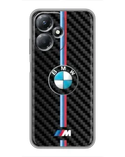 Чехол для Infinix Hot 30 Play с картинкой «Эмблема BMW и карбон» Чехол для Infinix Hot 30 Play с картинкой «Эмблема BMW и карбон»