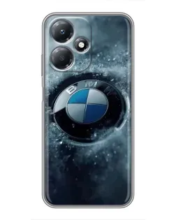 Чехол для Infinix Hot 30 Play с картинкой «Логотип BMW — лед» Чехол для Infinix Hot 30 Play с картинкой «Логотип BMW — лед»