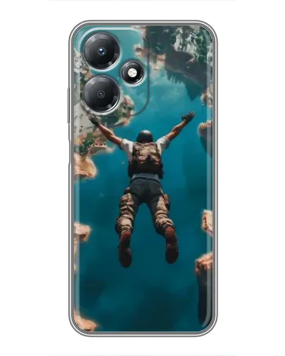 Чехол для Infinix Hot 30 Play с картинкой «PUBG — свободное падение»