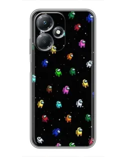 Чехол для Infinix Hot 30 Play с картинкой «Экипаж Among Us»