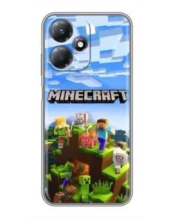Чохол для Infinix Hot 30 Play з картинкою «Minecraft класичний світ»