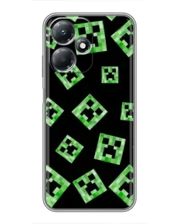 Чохол для Infinix Hot 30 Play з картинкою «Паттерн з кріперами»