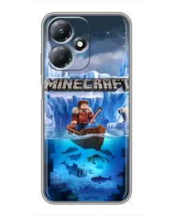Чохол для Infinix Hot 30 Play з картинкою «Minecraft льодянийсвіт»