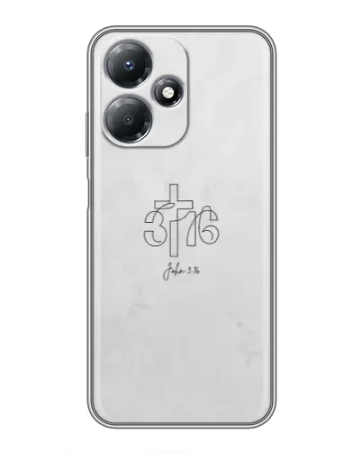 Чехол для Infinix Hot 30 Play с картинкой «Иоанна 3:16 Крест»