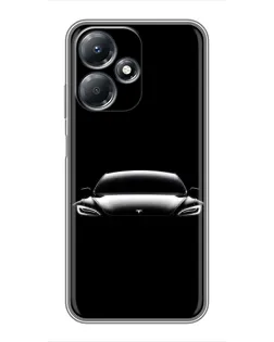 Чехол для Infinix Hot 30 Play с картинкой «Фары Tesla Night»
