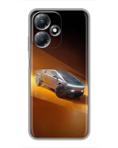 Чехол для Infinix Hot 30 Play с картинкой «Cybertruck в пустыне»