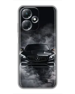 Чехол для Infinix Hot 30 Play с картинкой «Mercedes в дыму»