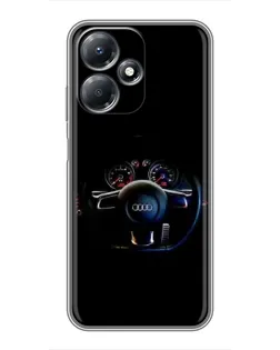 Чохол для Infinix Hot 30 Play з картинкою «Салон Audi — кермо» Чохол для Infinix Hot 30 Play з картинкою «Салон Audi — кермо»