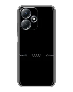 Чехол для Infinix Hot 30 Play с картинкой «Audi — световой подпись»