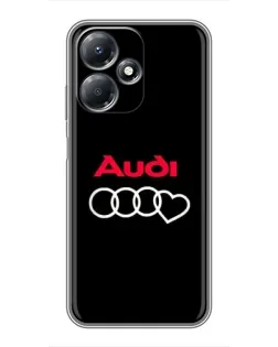 Чехол для Infinix Hot 30 Play с картинкой «Логотип Audi Heart»