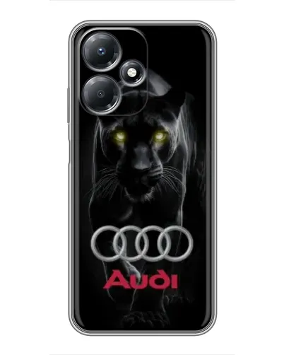 Чехол для Infinix Hot 30 Play с картинкой «Пантера и Audi» Чехол для Infinix Hot 30 Play с картинкой «Пантера и Audi»