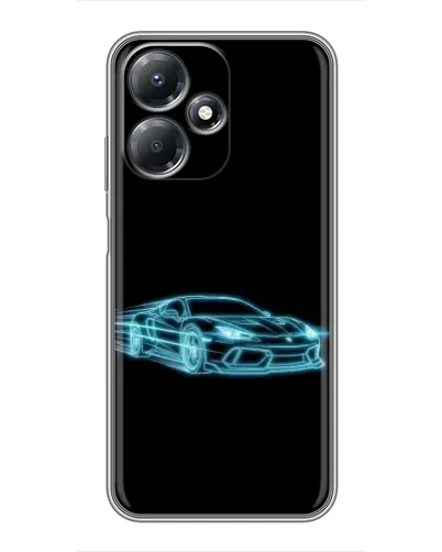 Чехол для Infinix Hot 30 Play с картинкой «Неоновый контур Lamborghini» Чехол для Infinix Hot 30 Play с картинкой «Неоновый контур Lamborghini»
