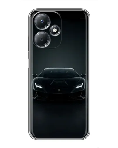 Чехол для Infinix Hot 30 Play с картинкой «Черный Lamborghini Aventador» Чехол для Infinix Hot 30 Play с картинкой «Черный Lamborghini Aventador»