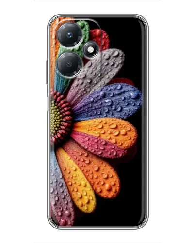 Чехол для Infinix Hot 30 Play с картинкой «Радужный цветок»